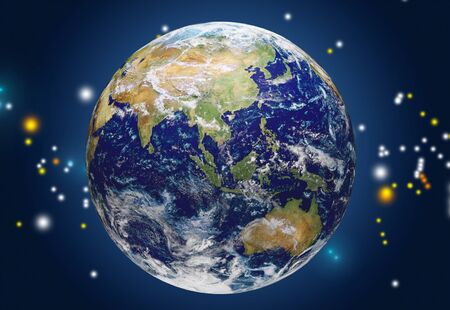 Earth Model: Australia View - Isolated