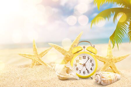 Last Minute - Summertime Concept - Alarm In Tropical Beach