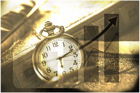 Time And Money Concept image - sand