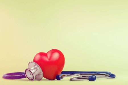 One single alone red heart love shapeの写真素材