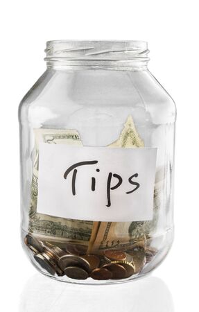 jar with money insideの写真素材