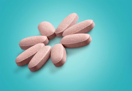 Pills-bury on greenの写真素材