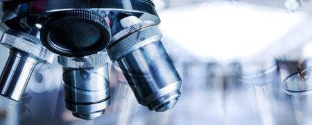 Background pharmaceutical research scientific banner abstract biotech