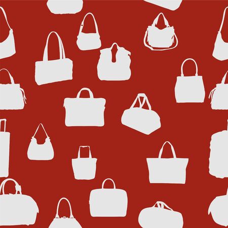 silhouette bag seamless pattern  vector illustration  EPS 10 のイラスト素材