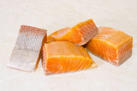 fresh salmon fillet