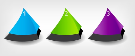 Concept of colorful banners for different business design  Vectoのイラスト素材