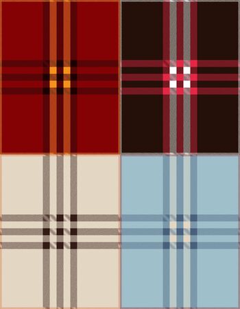 Plaid texture background vector illustrationのイラスト素材