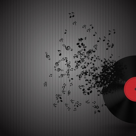 Abstract music background vector illustration for your designのイラスト素材