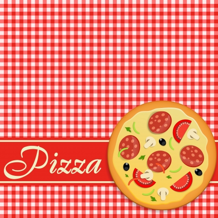 Pizza menu template illustrationのイラスト素材