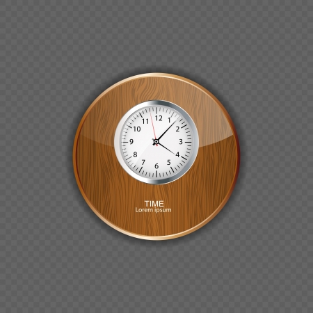 Watch wood application iconsのイラスト素材