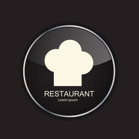 Food and drink metal application iconsのイラスト素材