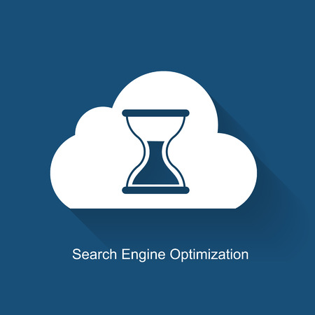SEO - Search Engine Optimization Flat Icon Vector Illustrationのイラスト素材
