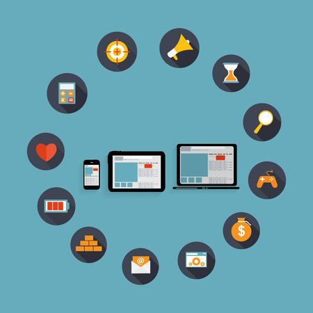 Responsive web design icon. Vector Illustrationのイラスト素材
