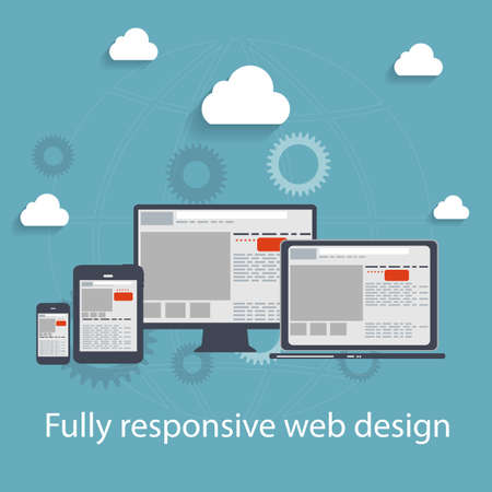 Responsive web design icon. Vector Illustrationのイラスト素材