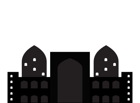 Silhouette of Arab buildingsのイラスト素材