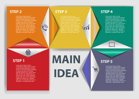 INFOGRAPHICS design elements illustrationのイラスト素材