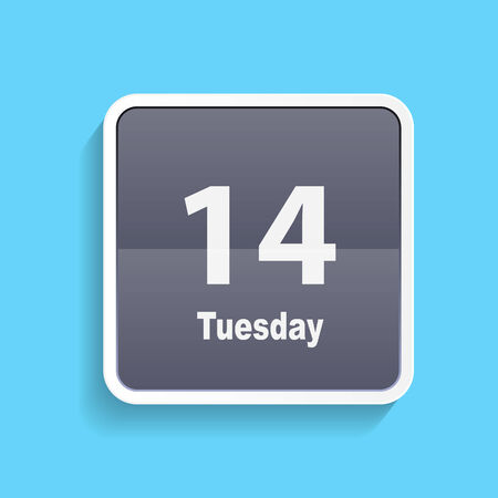 Flat Calendar Icon  Vector Illustrationのイラスト素材