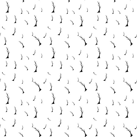 Autumn Tree  Seamless Pattern  Vector Illustration のイラスト素材