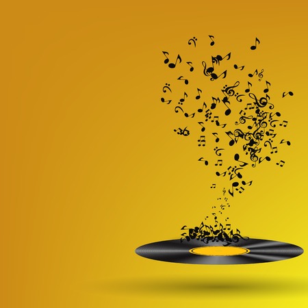 Abstract music background vector illustration for your designのイラスト素材