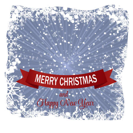 Christmas Snowflakes Background Vector Illustrationのイラスト素材