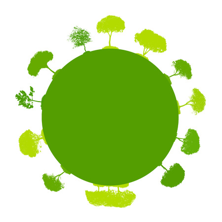 Abstract Silhouette Tree.のイラスト素材