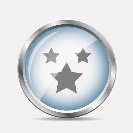 stars Glossy Icon  のイラスト素材