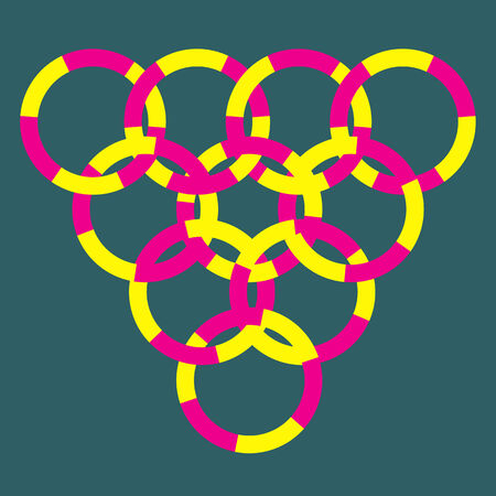 Colorful Abstract Psychedelic Art Background.のイラスト素材