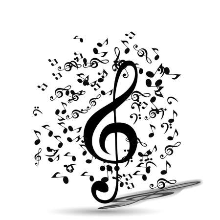 Abstract Music Background.  のイラスト素材