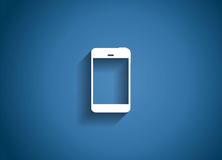 Phone Glossy Icon Vector Illustrationのイラスト素材