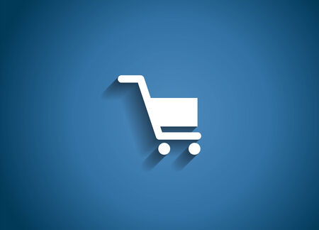 Shopping Glossy Icon Vector Illustration EPS10のイラスト素材