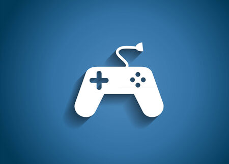 Game and Fun Glossy Icon Vector Illustrationのイラスト素材