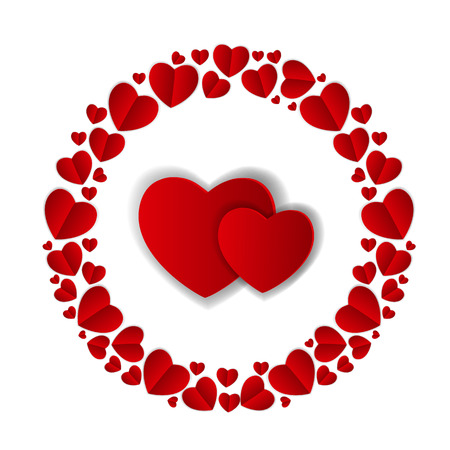 Happy Valentines Day Card. Vector Illustrationのイラスト素材