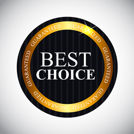 Best Choice Label with Ribbon Vector Illustrationのイラスト素材