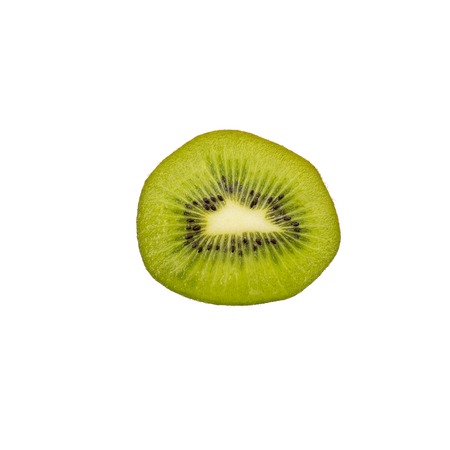 Fresh Tasty Kiwi Isolated on White Backgroundの写真素材