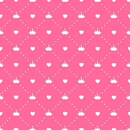 Princess Seamless Pattern Background Vector Illustrationのイラスト素材