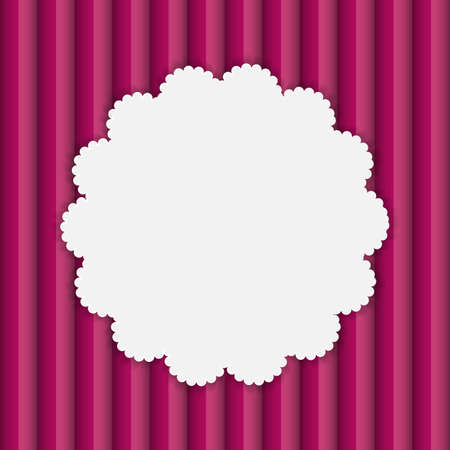 Frame in Paper Vintage Seamless Background. Vector Illustration.のイラスト素材