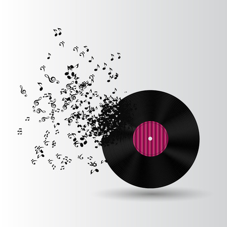 Abstract Music Background Vector Illustration for Your Design EPS10のイラスト素材