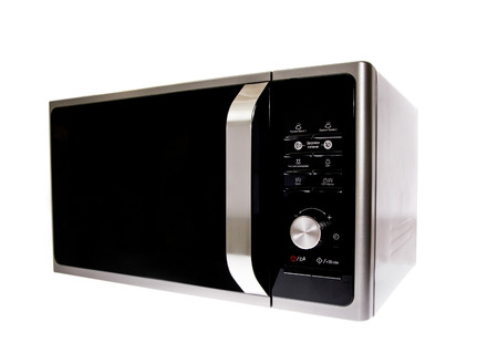 Modern Microwave With Grill. Isolatedの写真素材