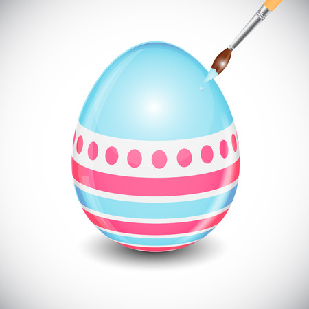 Beautiful Easter Egg Background Vector Illustrationのイラスト素材