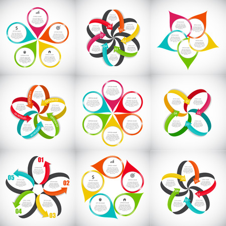 Big Set of Infographic Banner Templates for Your Business Vectorのイラスト素材