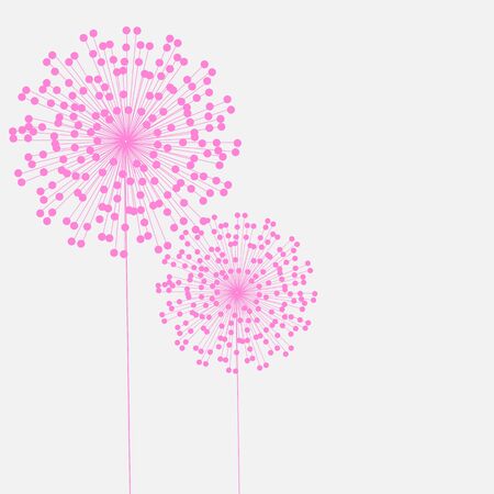 Abstract colorful background with flowers. Vector illustrationのイラスト素材