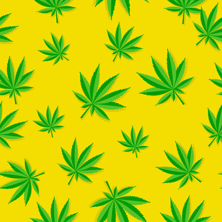 Abstract Cannabis Seamless Pattern Background Vector Illustratioのイラスト素材