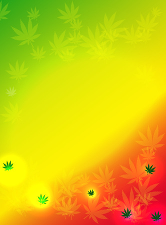 Abstract Cannabis Background Vector Illustrationのイラスト素材