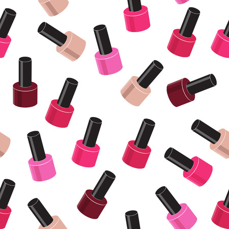 Realistic Nail Polish Seamless Pattern Background Vector Illustrのイラスト素材