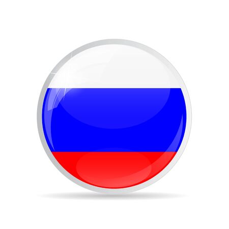 Round Flag Icon Vector Illustrationのイラスト素材