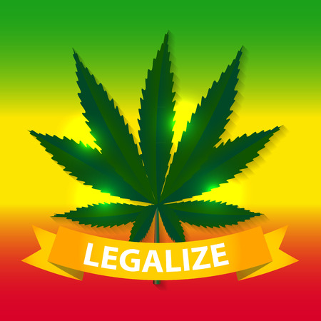 Abstract Cannabis Background Vector Illustrationのイラスト素材