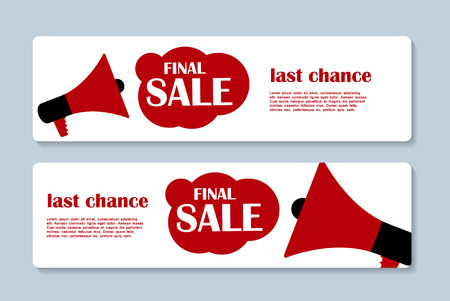 Sale Banner with Place for Your Text. Vector Illustrationのイラスト素材