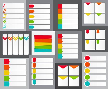 Big Set of Infographic Banner Templates for Your Business Vectorのイラスト素材