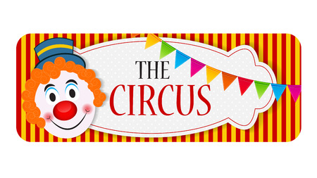 The Circus Banner Vector Illustrationのイラスト素材