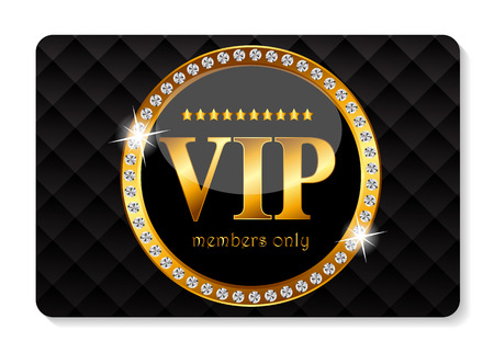 VIP Members Card Vector Illustration のイラスト素材